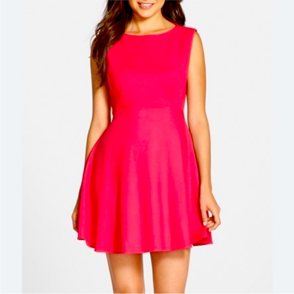 French Connection Vibrant Pink Mini Dress